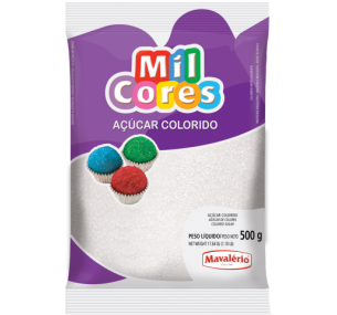 AÇÚCAR COLORIDO BRANCO MIL CORES 