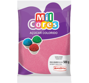 AÇÚCAR COLORIDO ROSA MIL CORES 