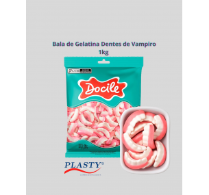 Bala de Gelatina Dentes de Vampiro 1kg 